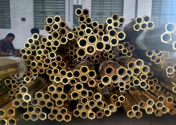 Production floor with machining setup at Jamnagar plant