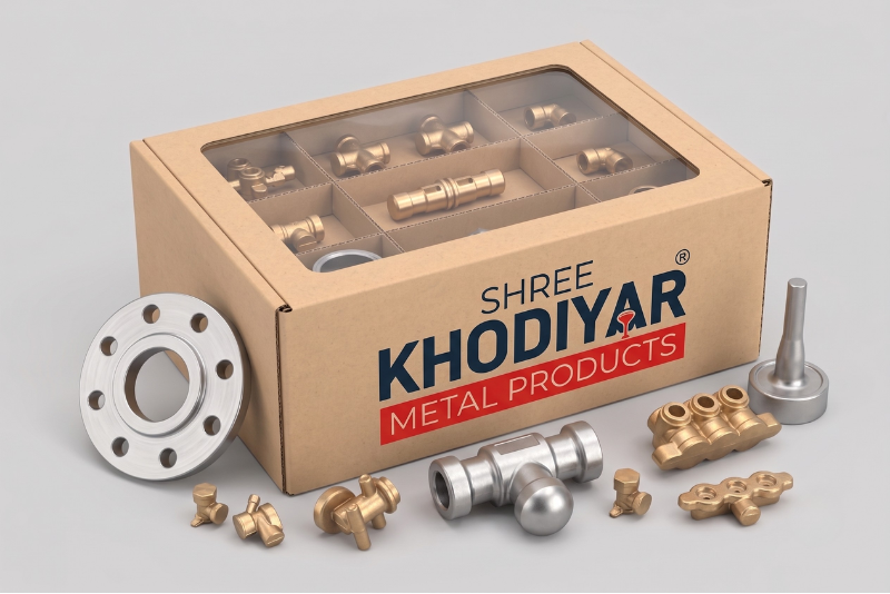 Metal components inside a sample kit
