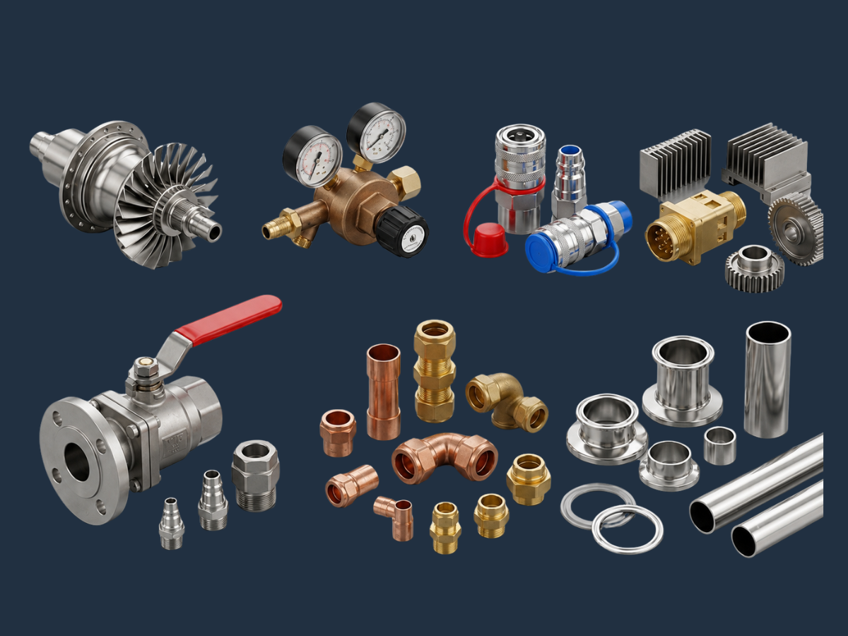 Industries served by Shree Khodiyar Metal Products — precision brass and metal components, Jamnagar